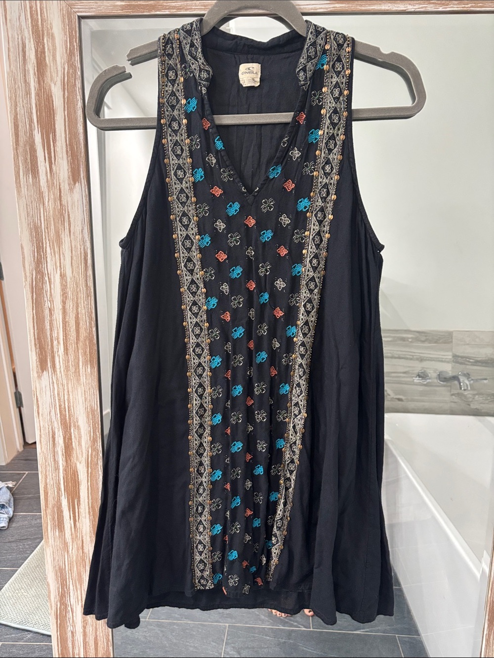 O’Neill boHo embroidered mini dress